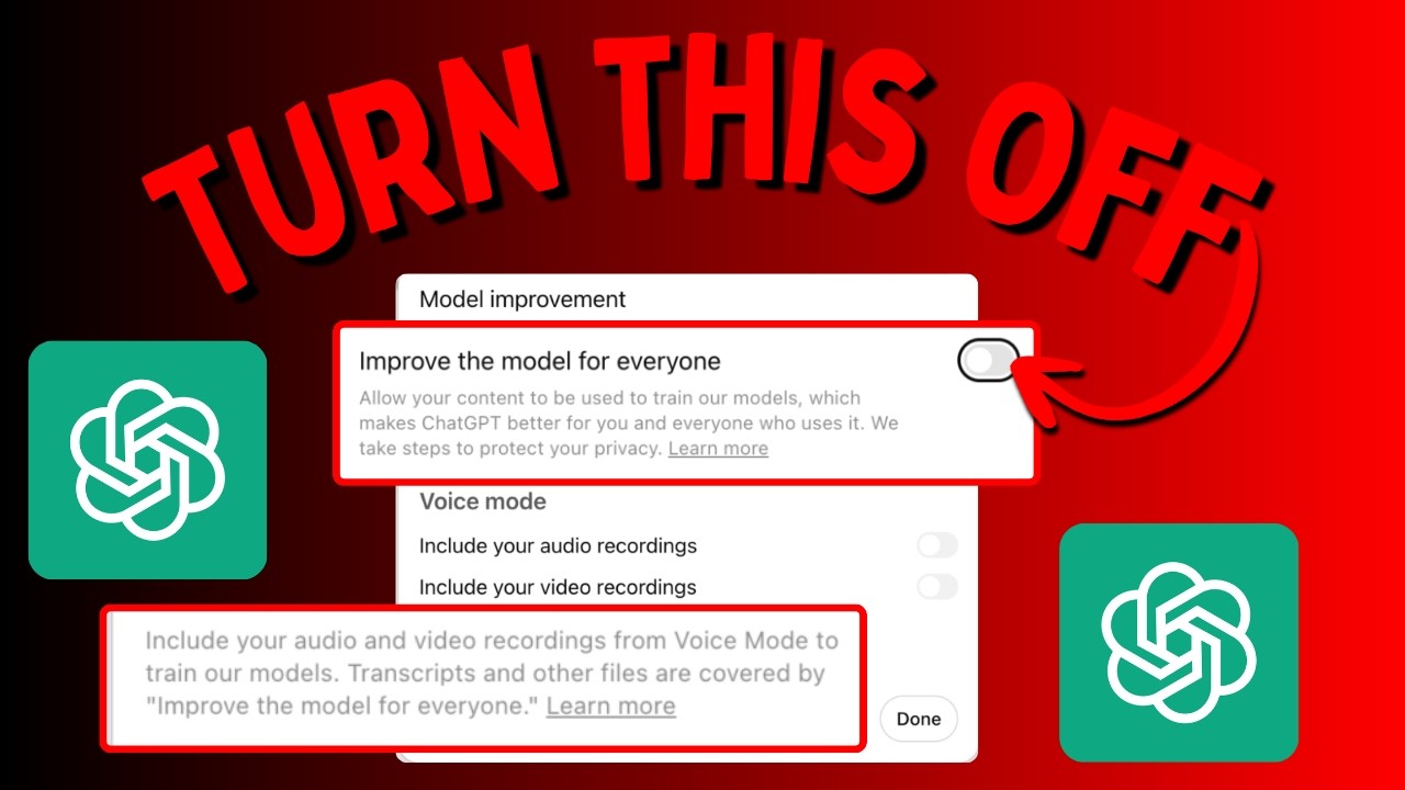 How To Enable Data Privacy on ChatGPT (Stop Your Chats Training AI)