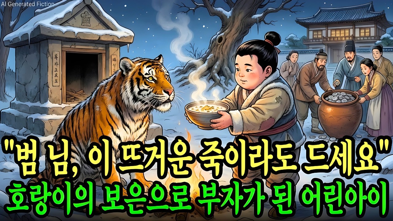 굶주린 호랑이에게 '죽 한 그릇' 양보했을 뿐인데... 가문을 살린 은항아리의 비밀! |야담 |옛날이야기 |민담 |전설 | 설화