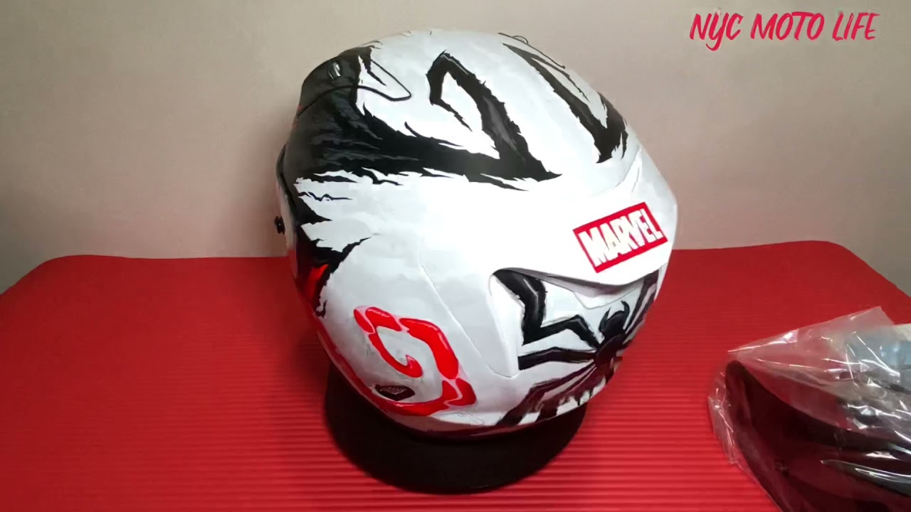 HJC RPHA 11 Pro anti venom marvel edition helmet unboxing [Ep.#87]