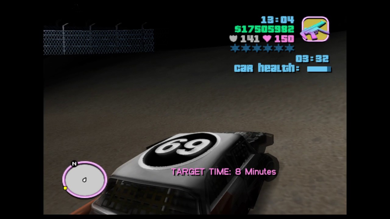 Grand Theft Auto: Vice City 8 minutes barely