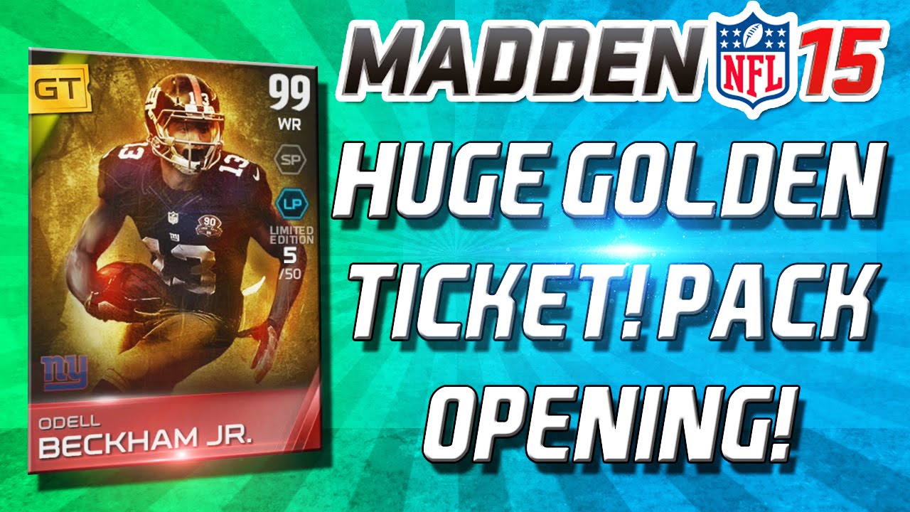 Madden 15 Ultimate Team &mdash; ЗОЛОТОЙ БИЛЕТ ODELL BECKHAM И ERIC BERRY! &mdash; MUT 15