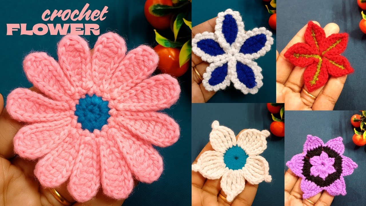 Crochet flower tutorial | crochet flower 🌸| part#2 #crochettutorial #crochetflower 