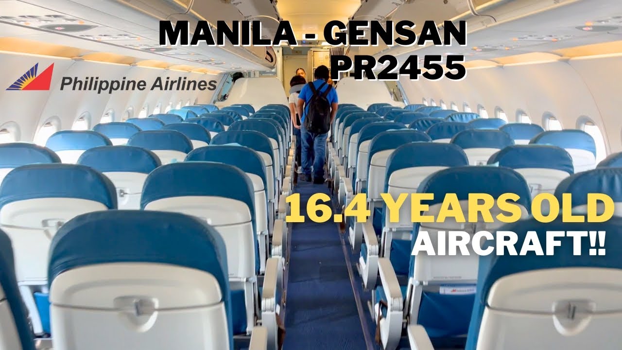 Flying w/ one of Philippine Airlines' Oldest Aircrafts! Flight Review A320-214 RP-C8611 MNL - GES