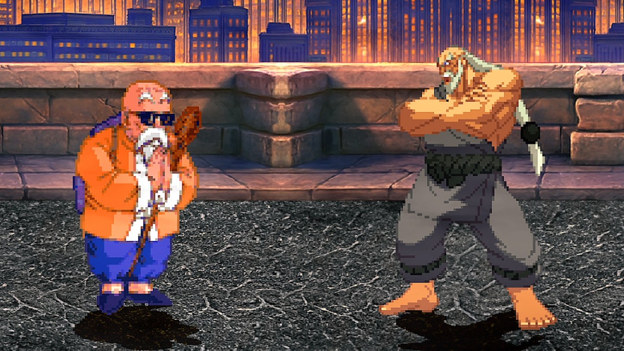Roshi Vs. Gouken - Beards, Beads, Battle