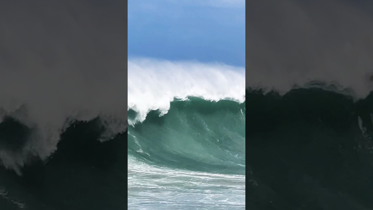 Massive waves from this years Eddie! 😳 North Shore, Oahu, Hawaii.