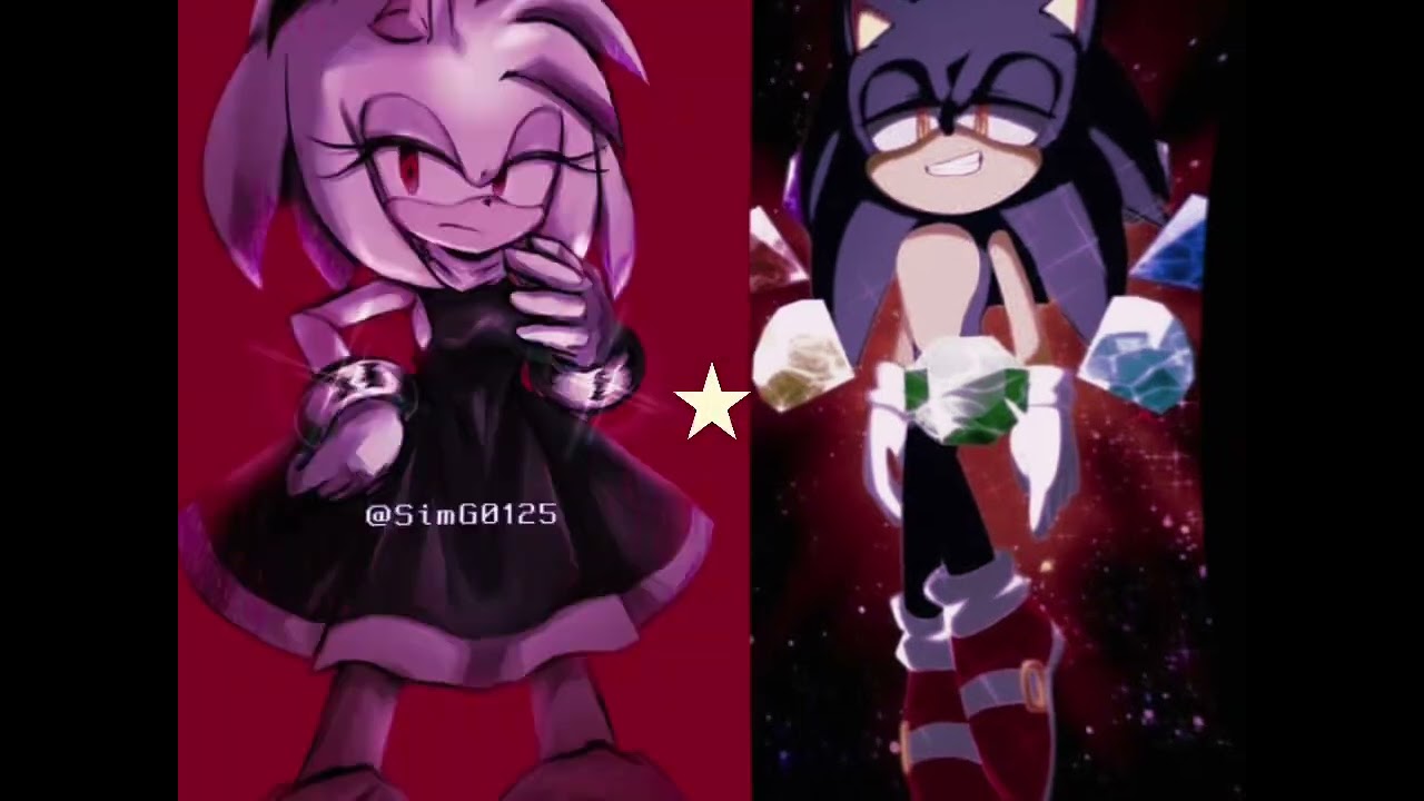 sonamy 💙🩷 édit / Dark 🖤🖤