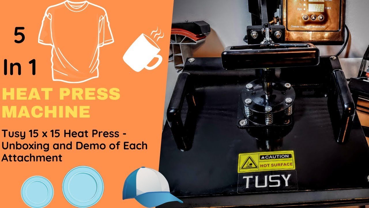 Unboxing and Demo of Tusy 15X15 Heat Press