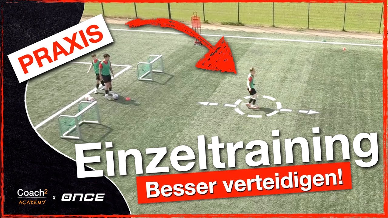 Individualtraining - Passwege verteidigen I Coach² - Fußballtraining