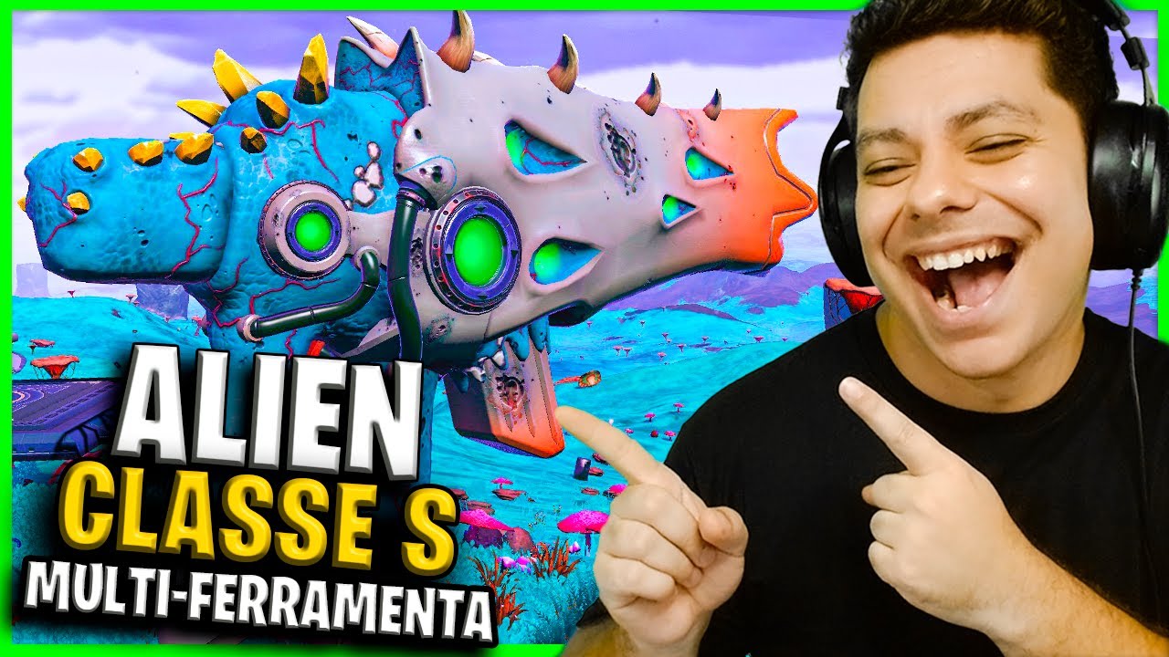 ARMA MULTIFERRAMENTA CLASSE S ALIEN NA GALÁXIA EUCLIDES MUITO FORTE (MULTI TOOL) - NO MAN'S SKY
