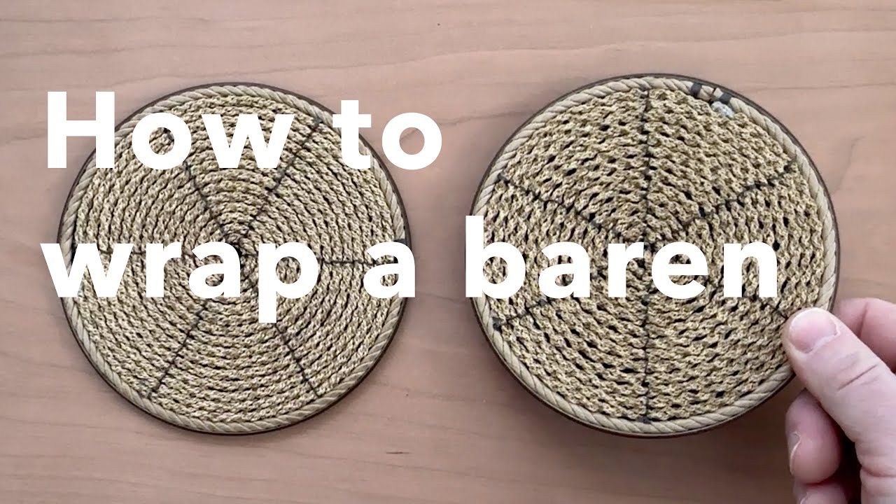 How to wrap a baren #woodblockprinting #mokuhanga #baren #bamboo #japaneseart