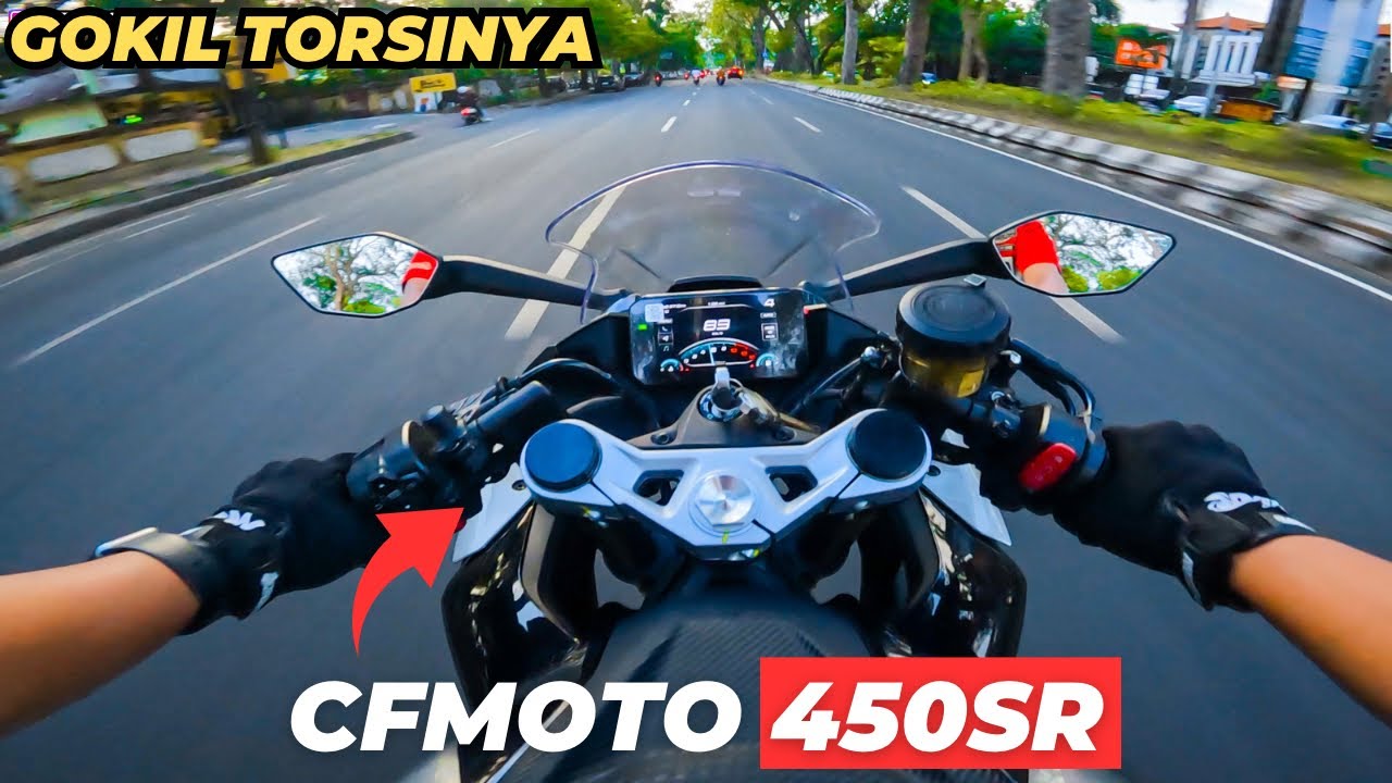 TEST RIDE CFMOTO 450SR PERTAMA DI BALI‼️MODEL SANGAR FITUR MELIMPAH TORSI JAMBAK-MURAH #cfmoto450sr
