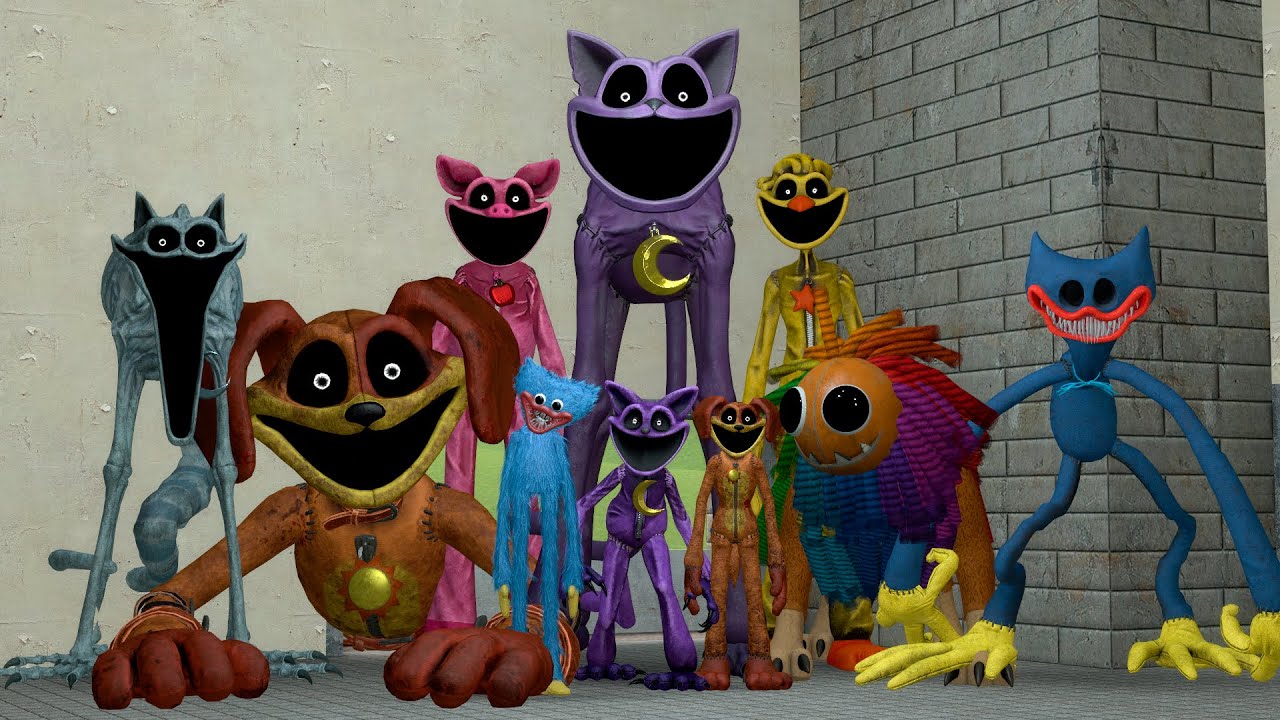 Poppy Playtime Characters Hunted for Me, Chapter 1, 2, 3, 4 | Garry's Mod