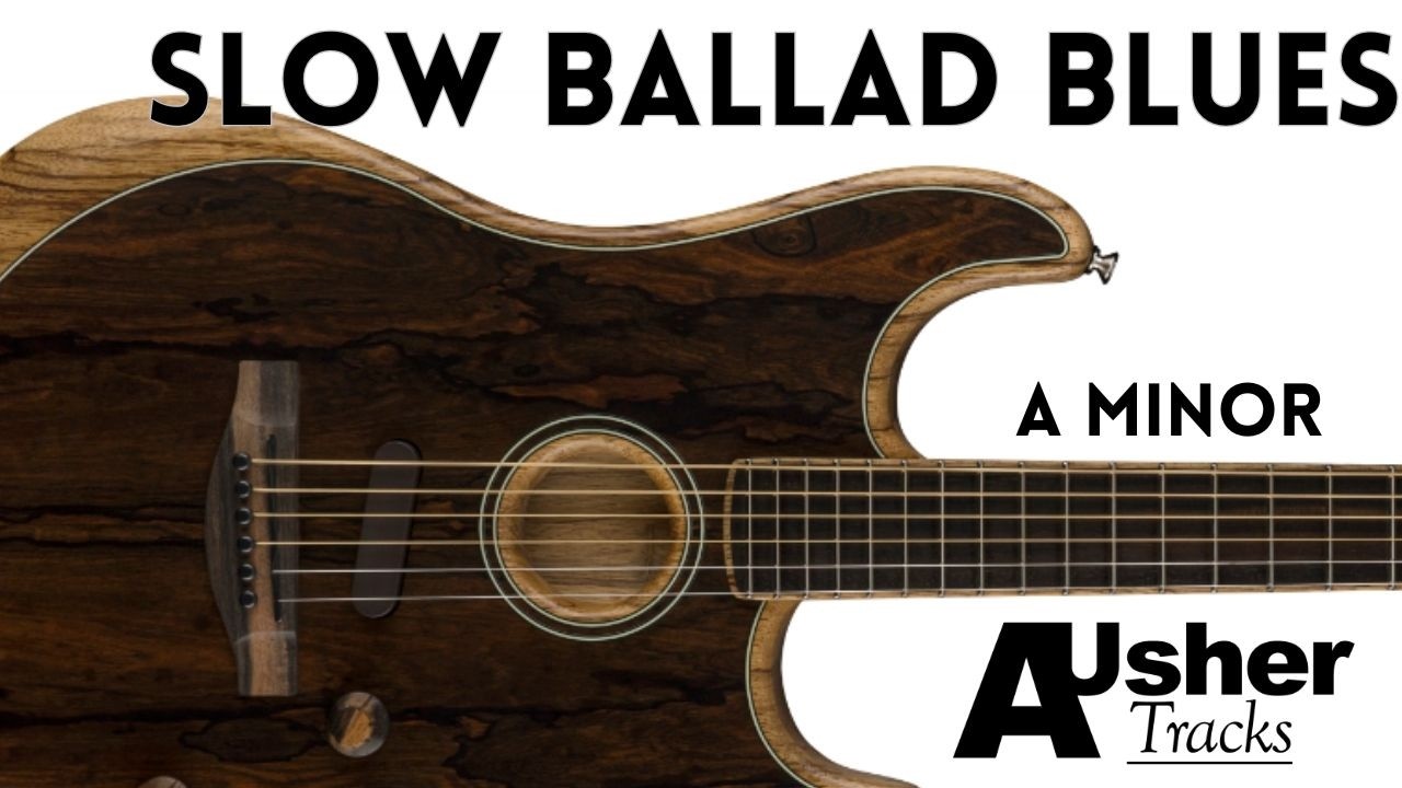 Smooth Ballad Blues Guitar Backing Track Jam in A minor