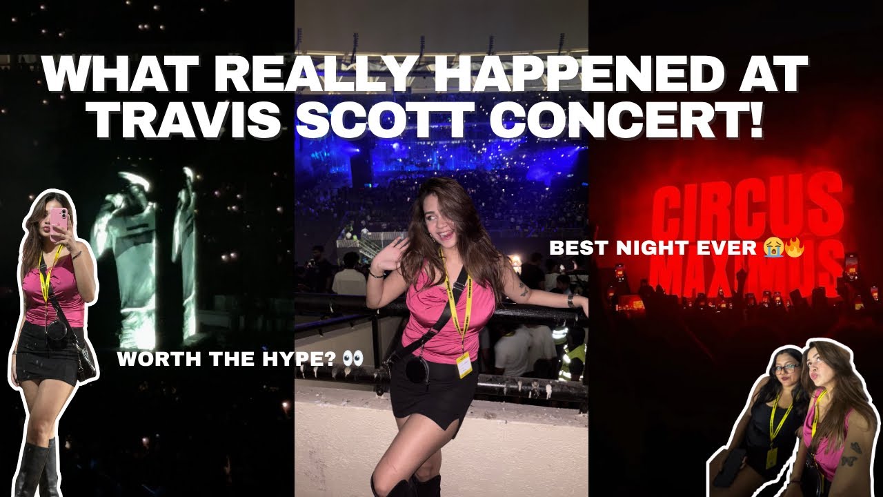 What really happened at the Travis Scott concert 👀 | Travis Scott in India | Concert Vlog⭐️