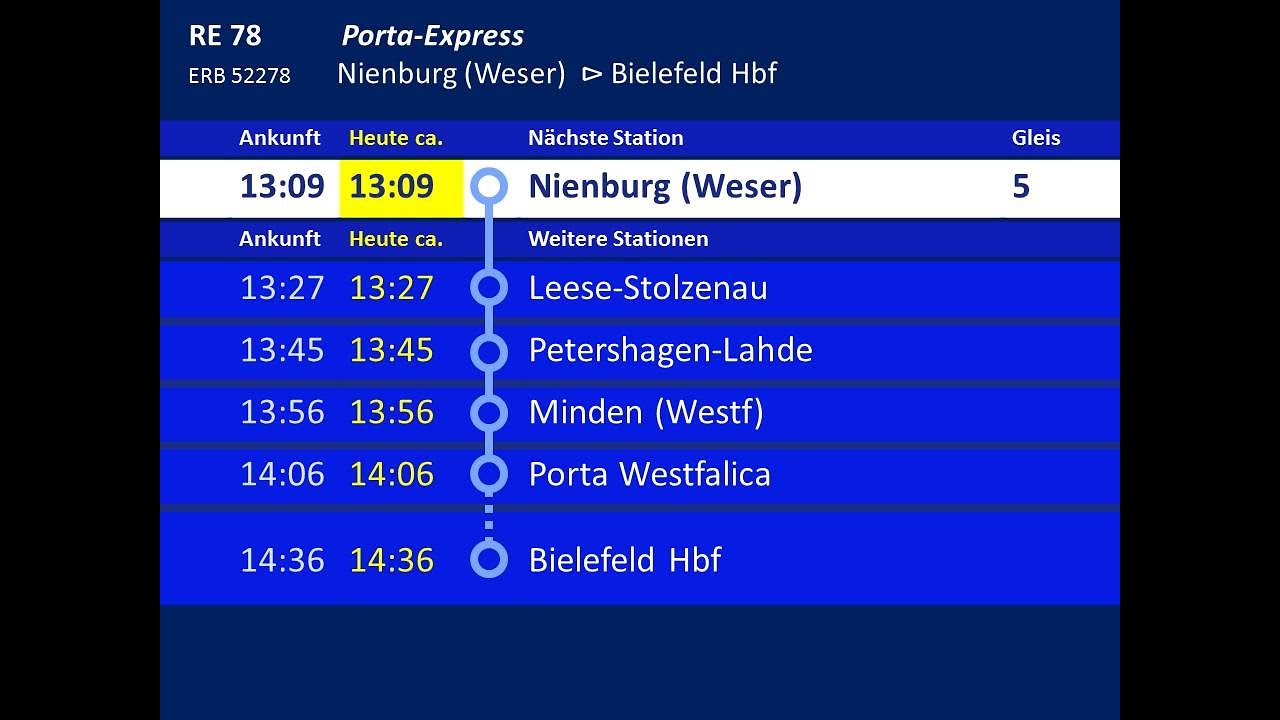 [ERB] Ansagen RE78 Nienburg - Bielefeld