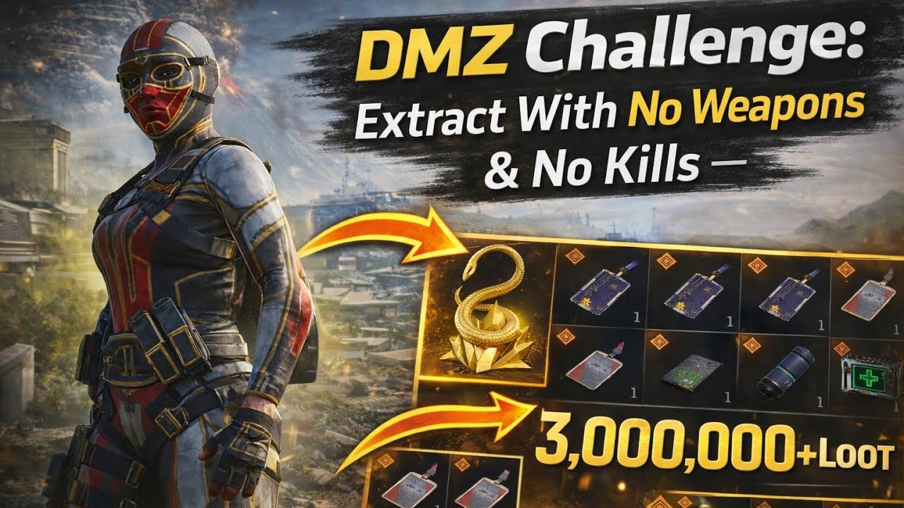DMZ Challenge: Extract With NO Weapons & NO Kills (3,000,000+ Loot!)