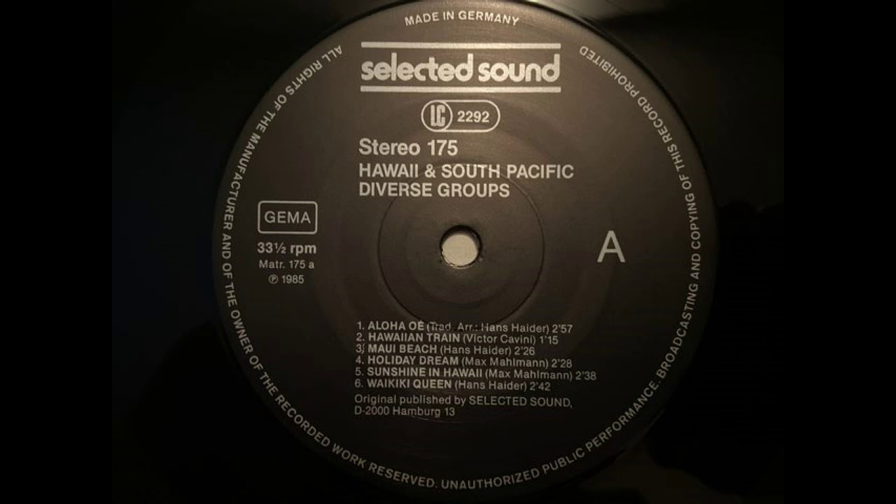 Selected Sound ST 175 - Hawaii and South Pacific - Full Album