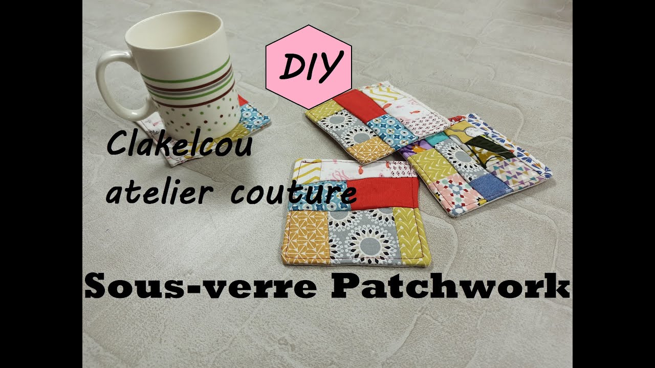 [DIY couture] tuto recyclage les sous verres patchwork