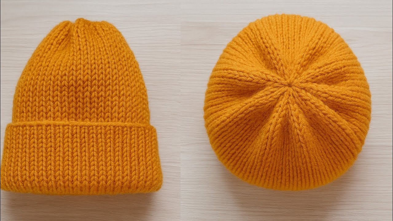 آموزش کلاه بافتنی | کلاه بافتنی با میل سیمی | کلاه بافتنی | بافت کلاه | Knitted hat