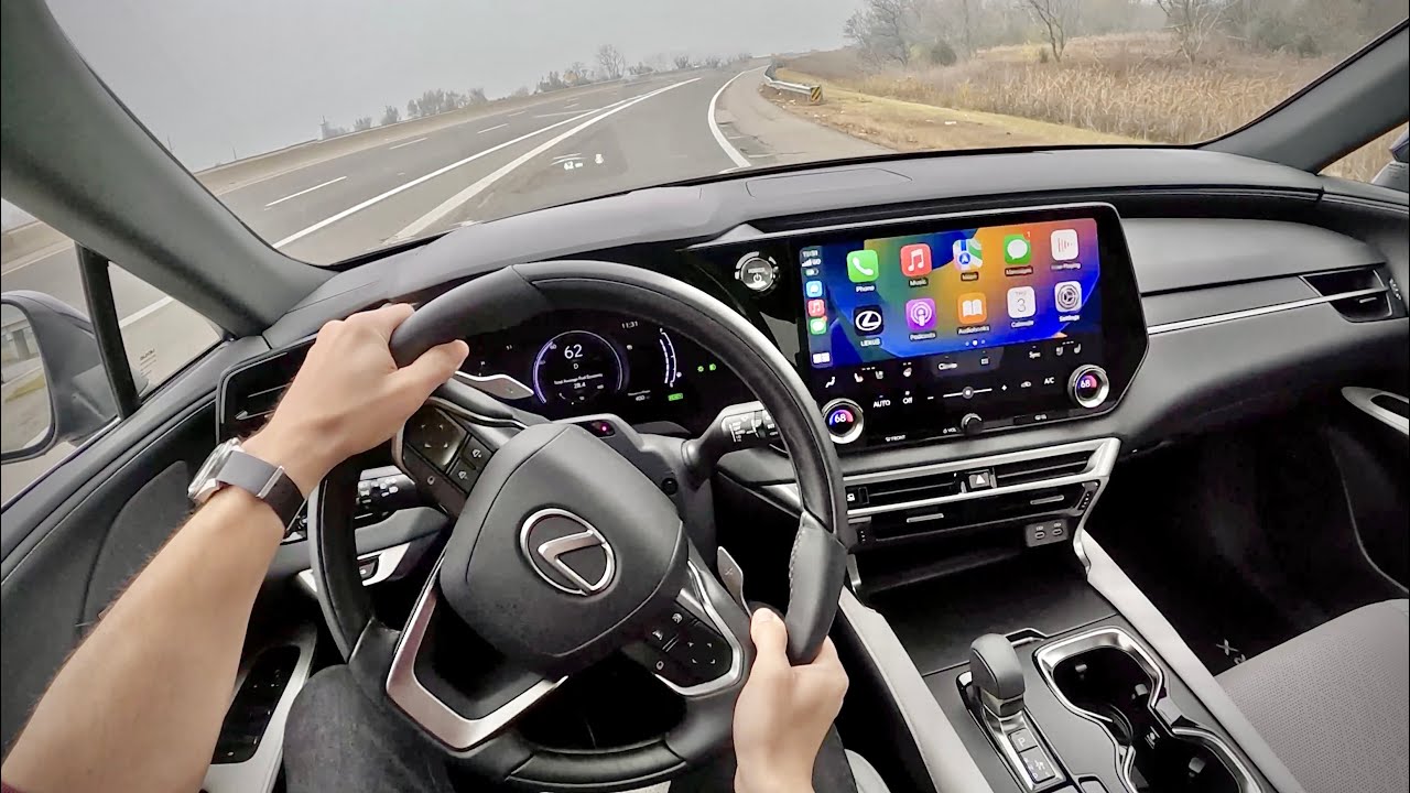 Lexus RX350h 2023 года — обзор от первого лица
