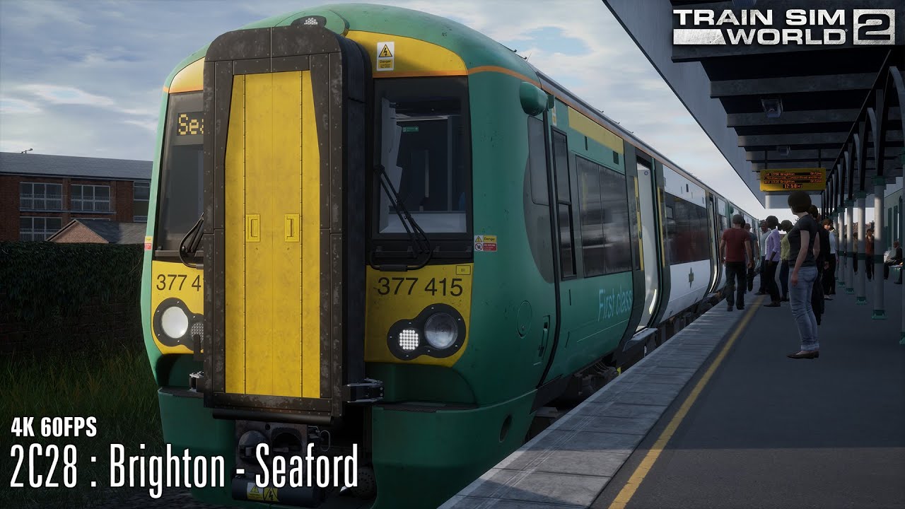 2C28 : Brighton - Seaford - East Coastway - Class 377 - Train Sim World 2