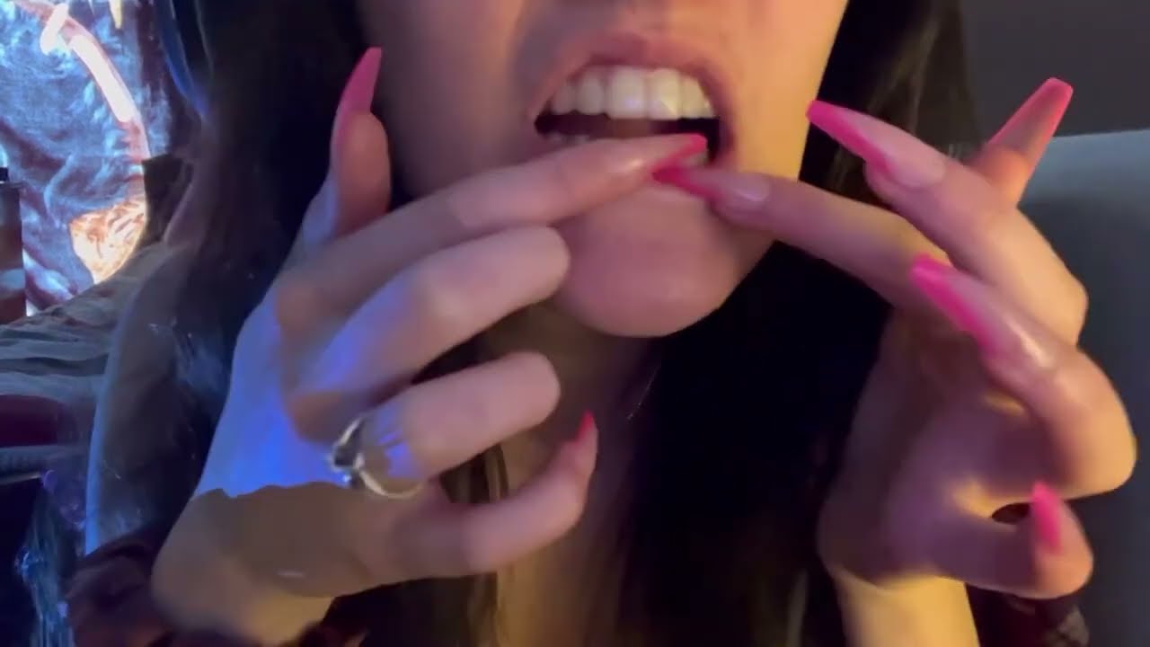 asmr nail on nail tapping and teeth tapping ☾