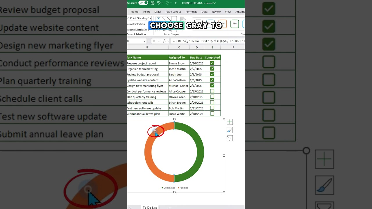 Совет по Excel №146: Перестаньте использовать простые списки дел! Создайте визуальный трекер в Ex...