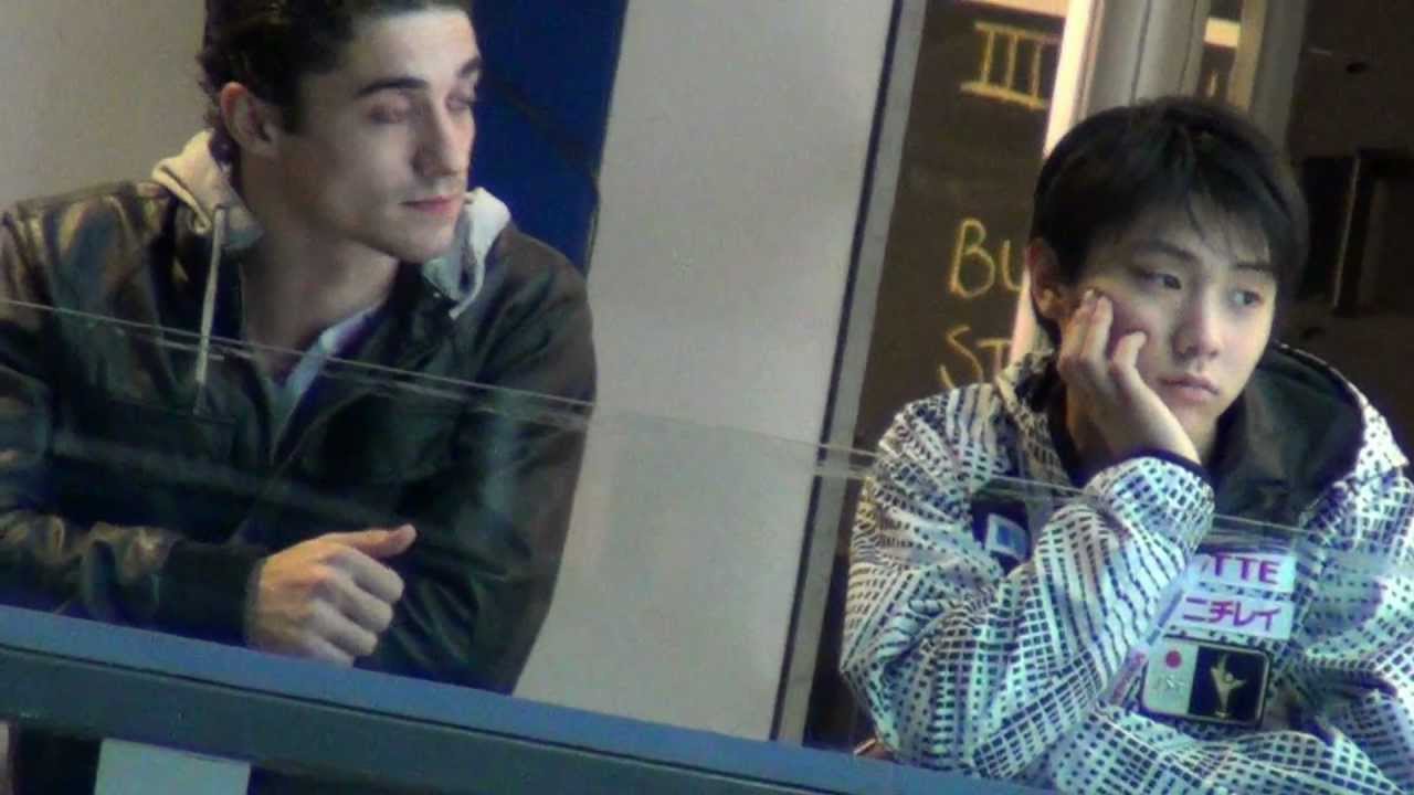 Finlandia Trophy 05 10 2012 Yuzuru HANYU & Javier FERNANDEZ & Brian Orser