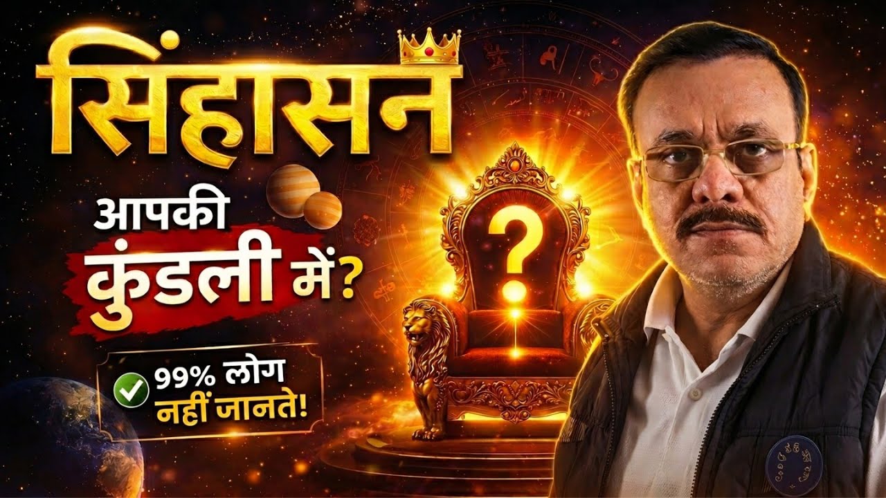 V-396: राजयोग सीरीज : सिंहासन राजयोग / Sinhasan Rajyog #astrology #horoscope