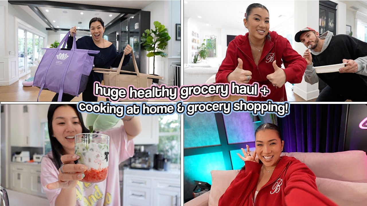 HUGE HEALTHY GROCERY HAUL!! Cooking At Home & Grocery Shopping!