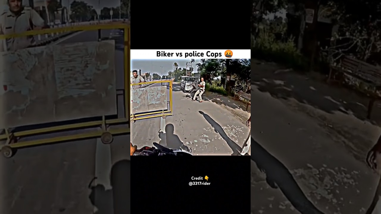 bike rider vs traffic police Cops 🤬 || chair fake ke mara police wale ne 🥵 