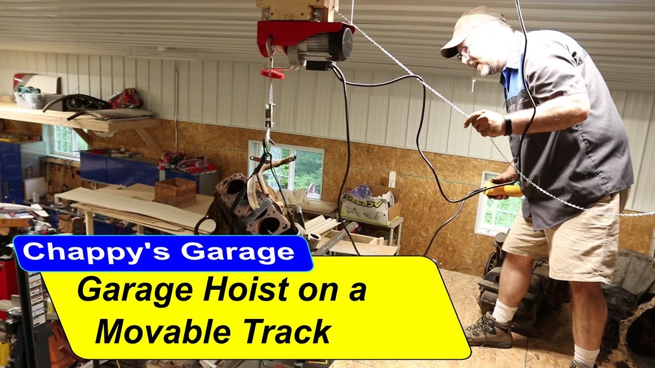 Garage Hoist on a Movable Track