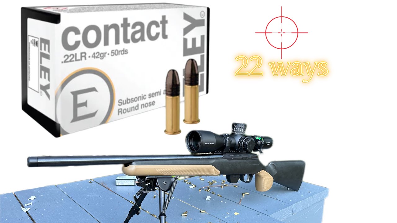 Part 9 Tikka T1X.                              ELEY Contact