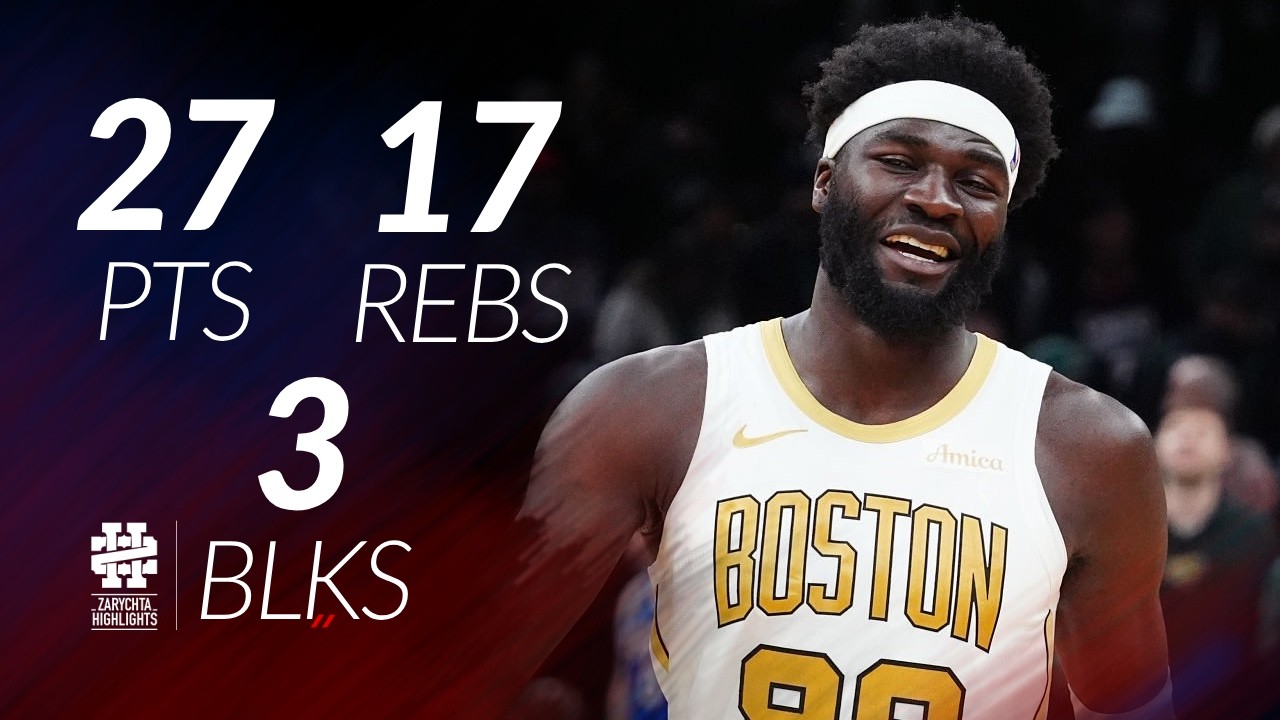 Neemias Queta 27 pts 17 rebs 3 blks vs Sixers 25/26 season