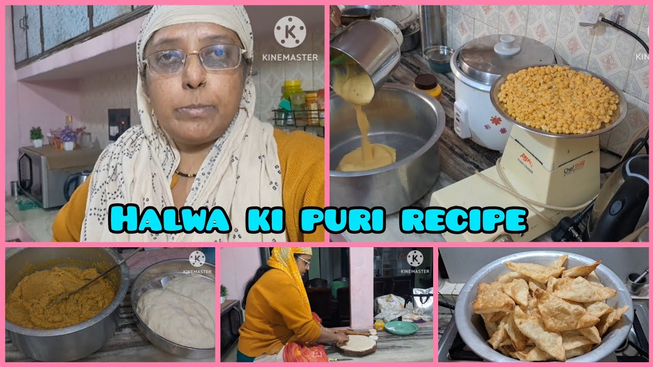 Banai halwa ki puri recipe//Bangalore famous halwa ki puri//@Parveenrecipe 