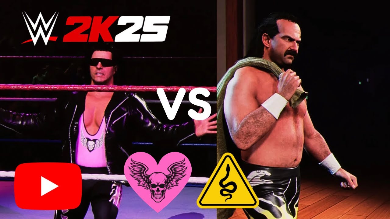 WWE2K25 Fantasy 90er Jahre Match Bret Hart vs Jake The Snake