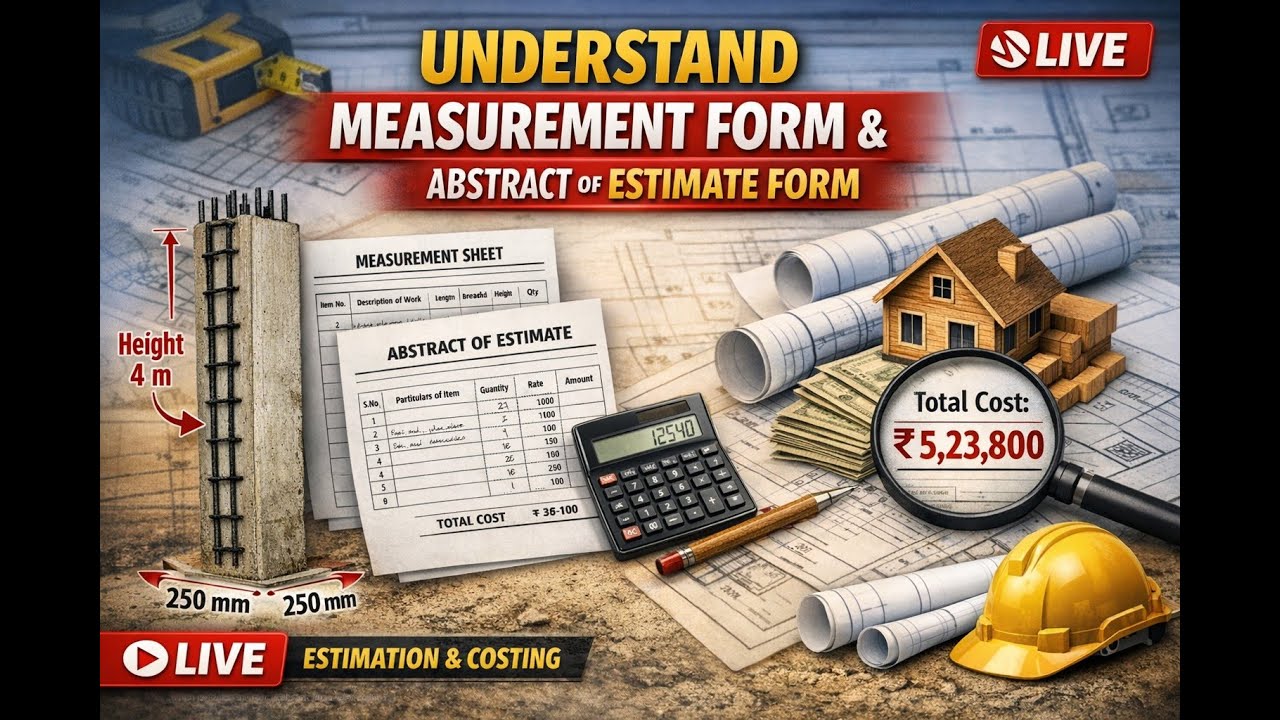 🔴Measurements & Cost Estimate Sheets EXPLAINED!  Civil Site Secrets LIVE #civilengineer #heavycivil