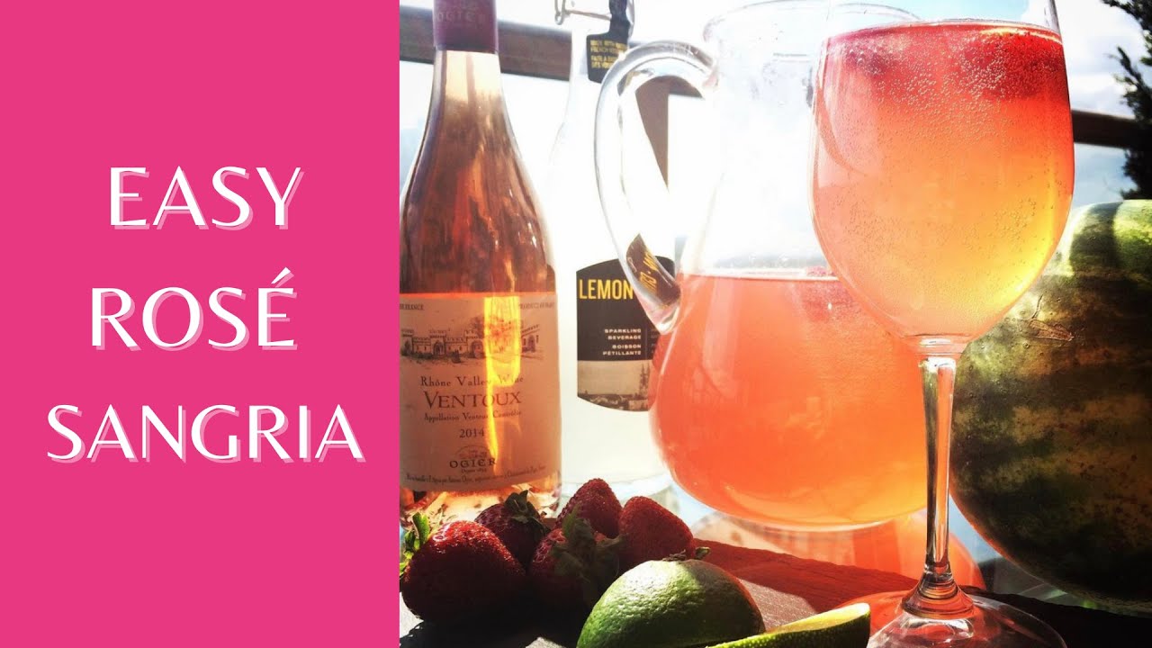 SANGRIA RECIPE | easy, make-ahead rosé sangria
