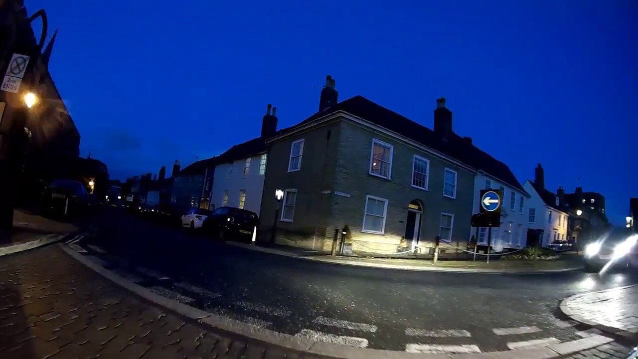Bury St Edmunds in the evening