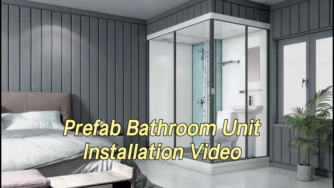 Detachable Prefab Bathroom Unit Installation