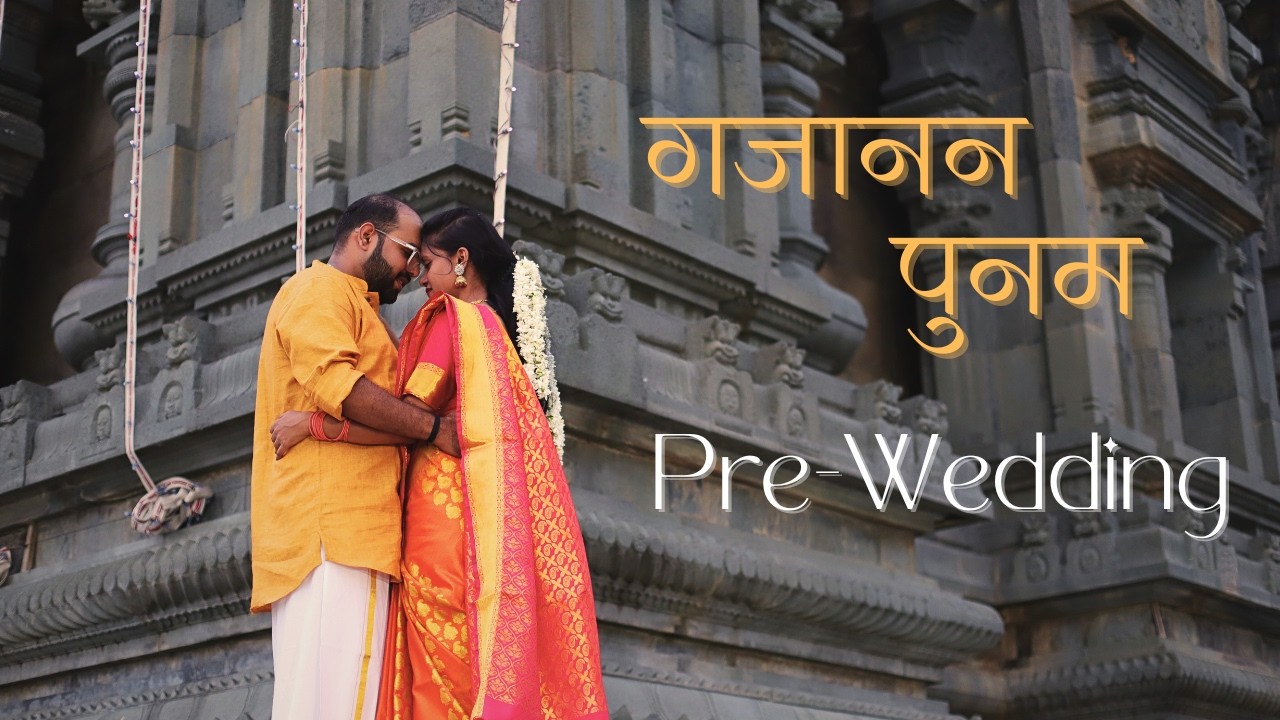 Gajanan + Punam Traditional Pre wedding 2025 | South Indian Temple Shoot | Karma Production