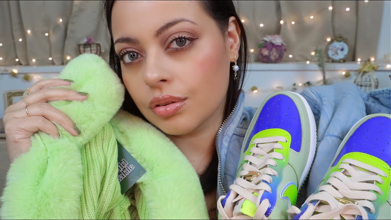 ASMR| Clothing Haul Show & Tell - Tingly Fabric Sounds, Tag Tapping and Crinkles