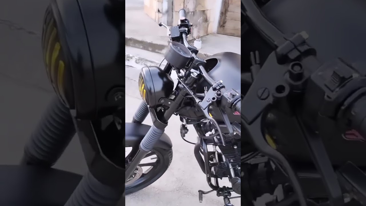 Transformou a Kansas 150 em uma mini Harley 883 😱 #shorts