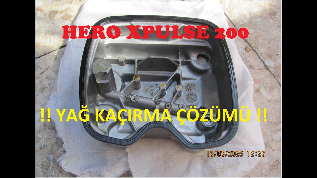 HERO XPULSE 200 KRONİK MOTOR ÜST KAPAK TERLEME ÇÖZÜMÜNÜ SIVI CONTA İLE YAPTIM.