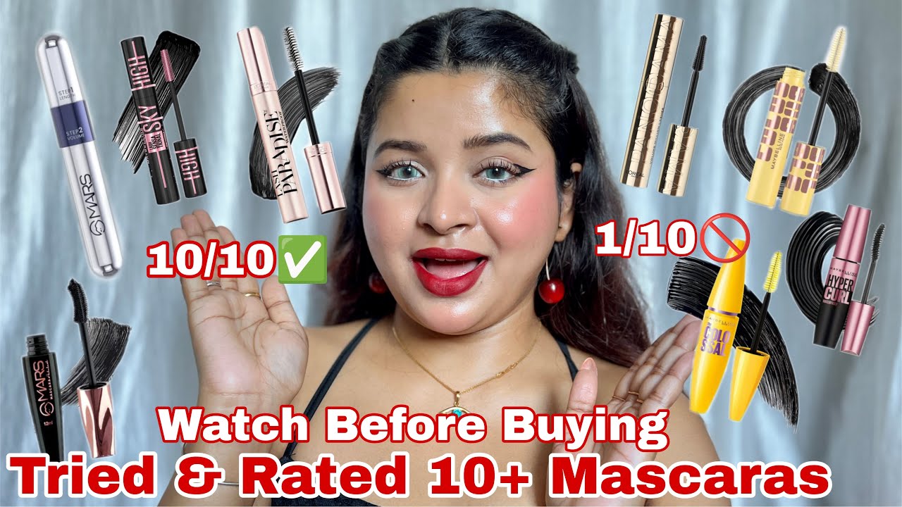 Tried 10+ Mascaras & Rated The best || Best Mascaras to Buy in Indian Market🇮🇳 ||Watch Before Buying