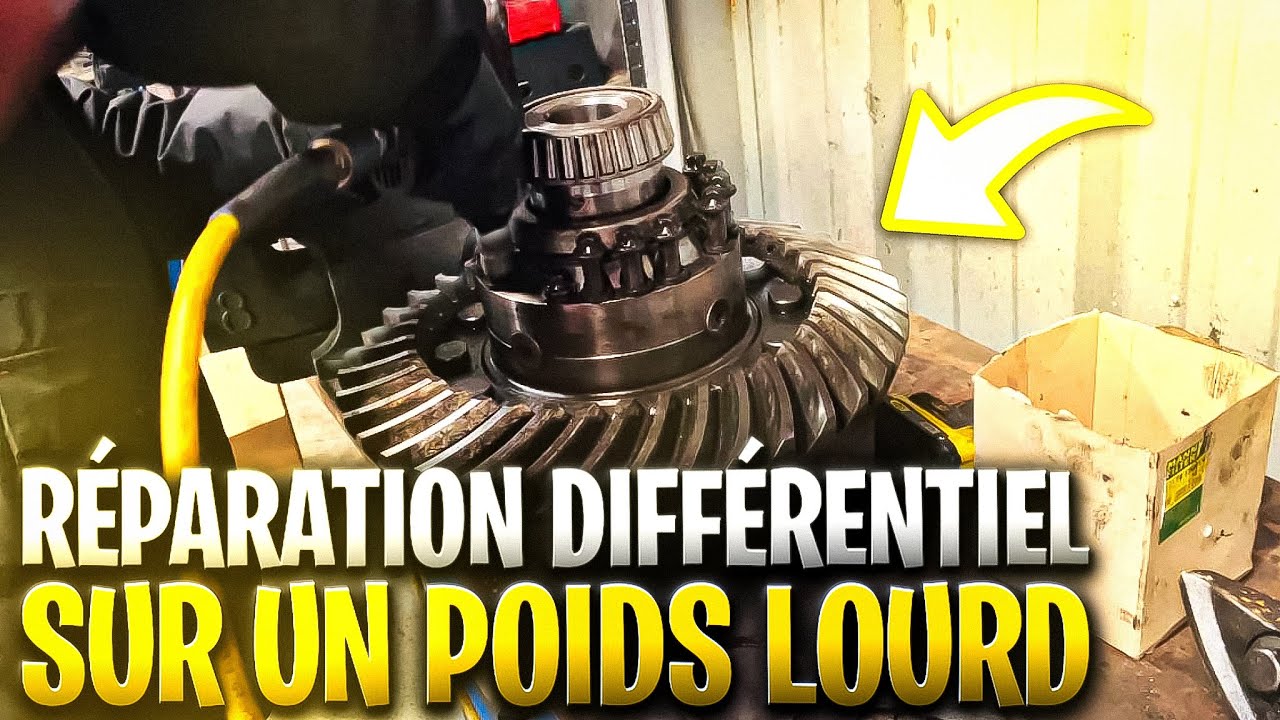 Réparation différentiel - pont arrière sur un poids lourd