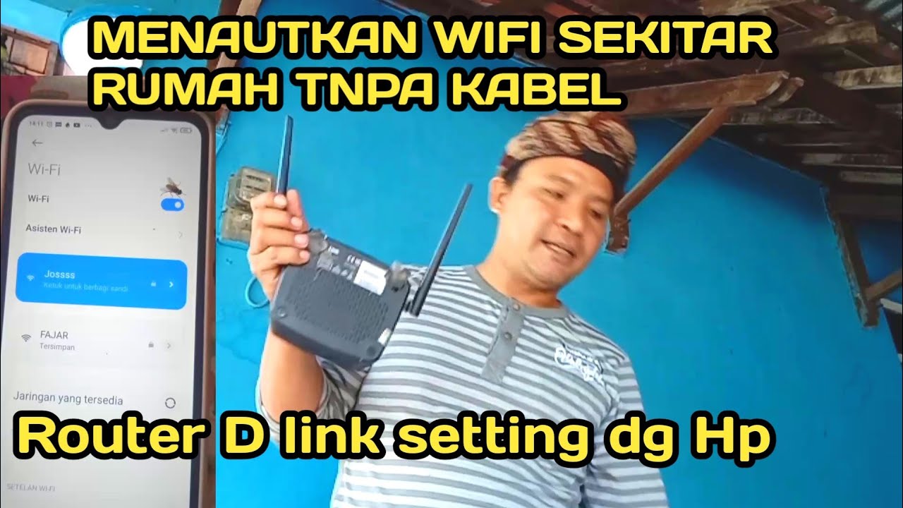 Cara nembak wifi Di Sekitar rumah tanpa kabel d link 612 terbaru