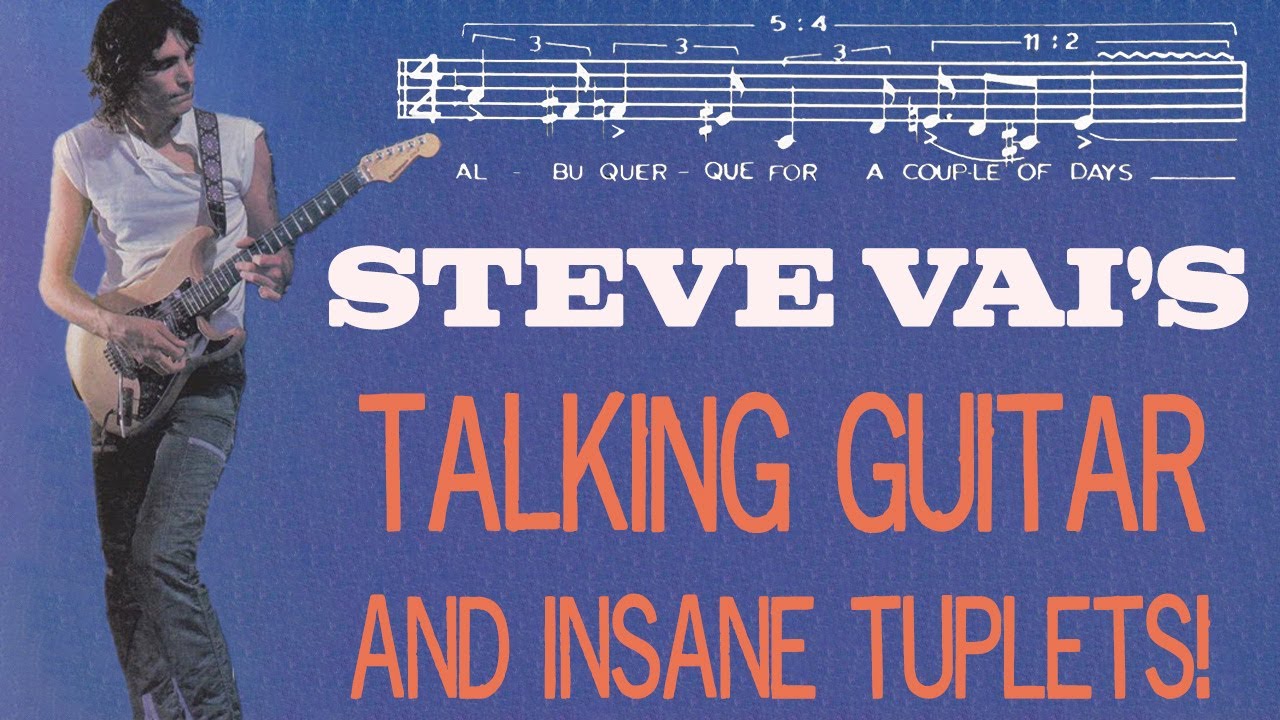 Steve Vai's Talking Guitar And Insane Tuplets!