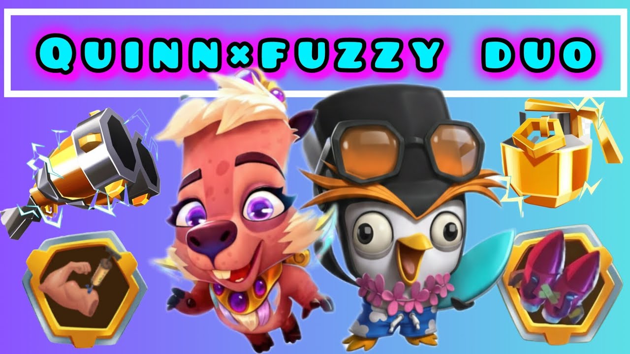 Quinn×Fuzzy Maxed Level 20 Duo ZOOBA Gameplay