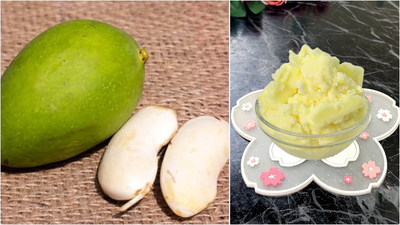 ফেলে দেওয়া আমের আঠি দিয়ে তৈরি হাজার টাকার জিনিস আমের বাটার‼️How to Make Homemade Mango Seed Butter
